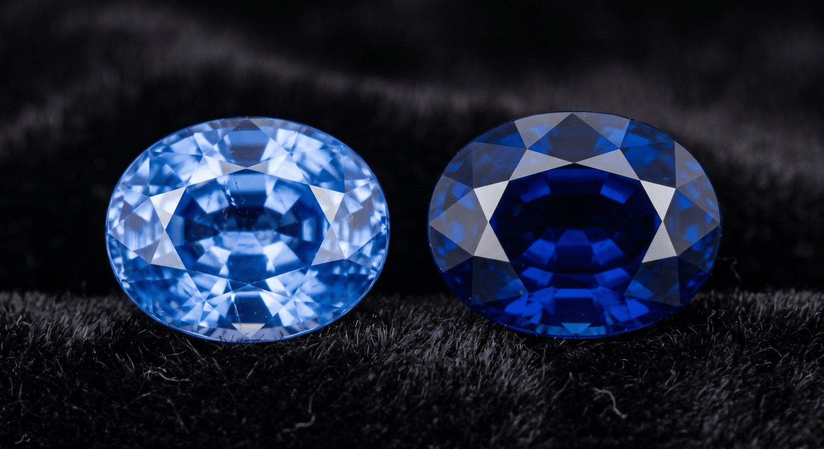 Ceylon vs Kashmir sapphire comparison
